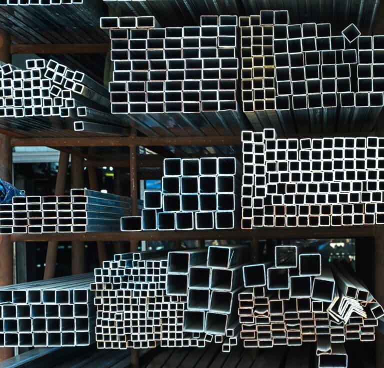 large steel factory warehouse